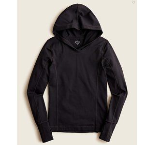 NWT J. Crew Fitted hoodie in Signature flex XL BLACK
